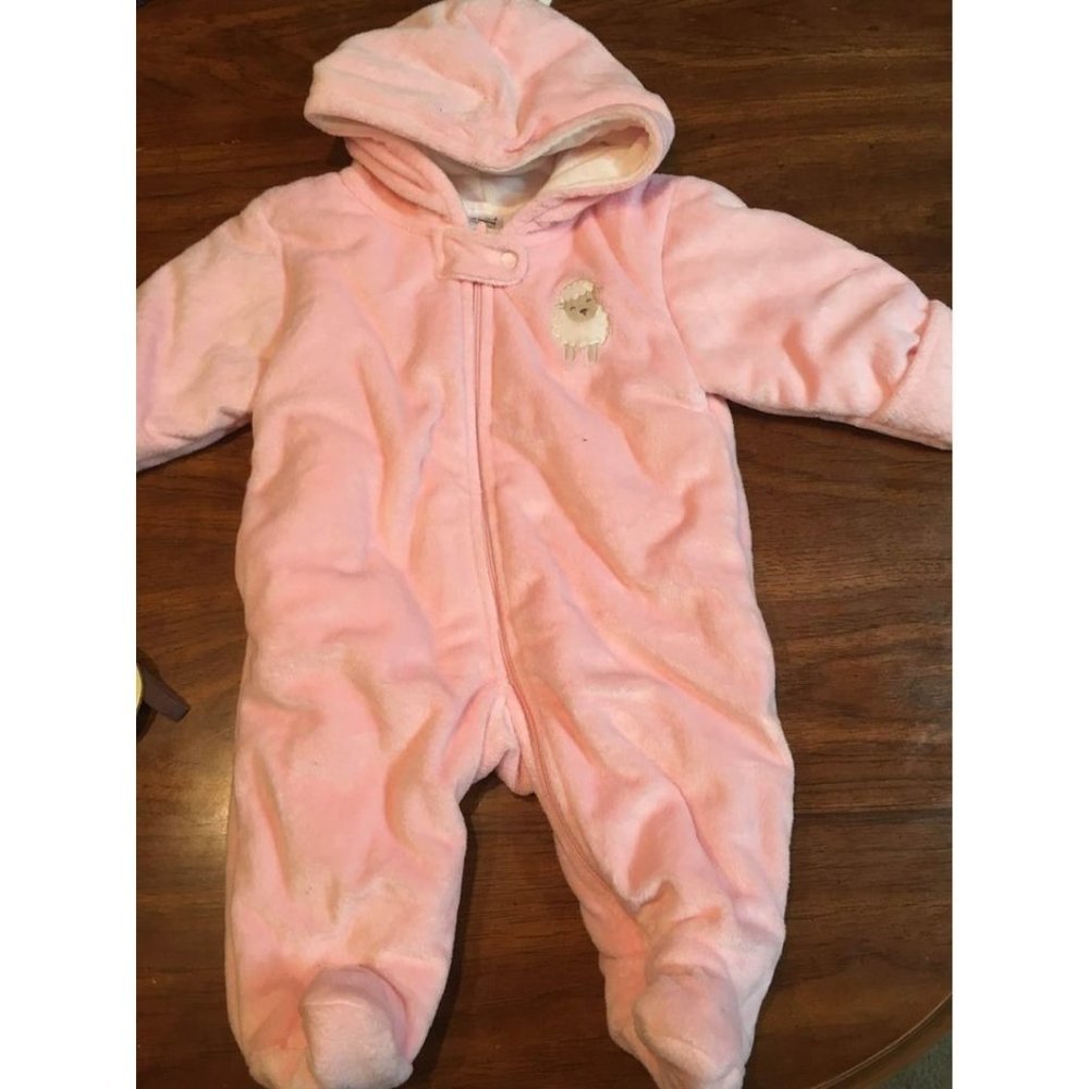 Child of Mine Winter Full Body Outfit Pink Size 0-3 Months Girls - Picture 2 of 6